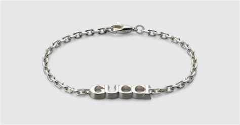 bracciali gucci uomo argento|Bracciali Firmati in Argento Sterling Uomo .